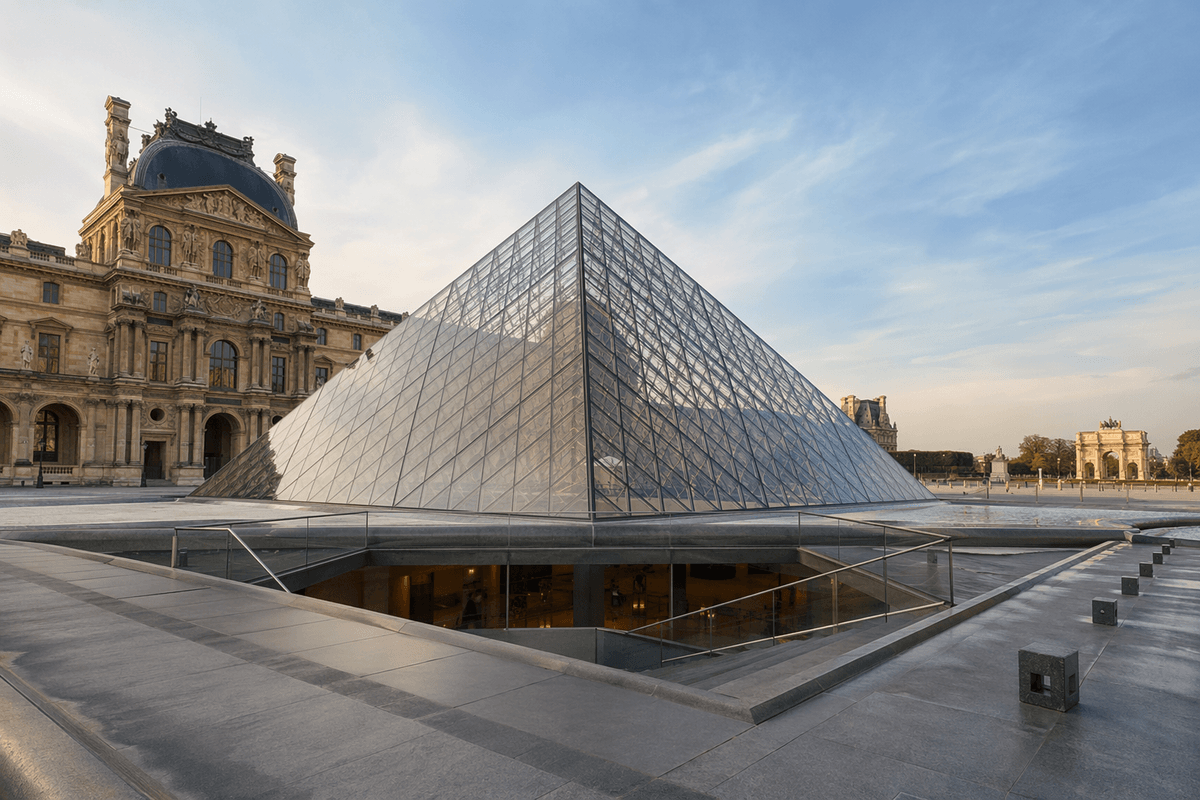 Visual credit thumbnail for Louvre Pyramid.